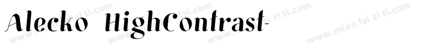 Alecko HighContrast字体转换